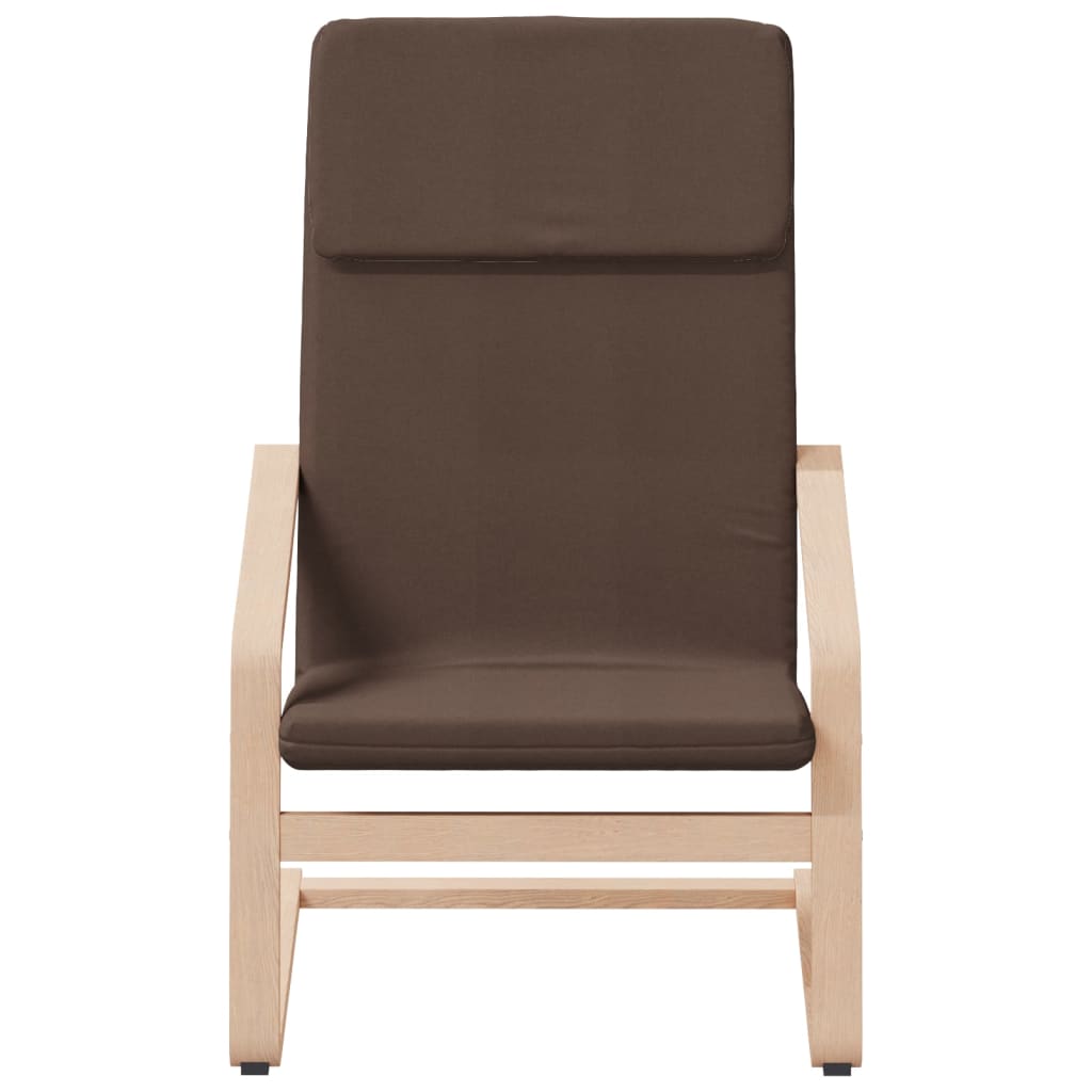 Fauteuil de relaxation avec repose-pieds en tissu couleur crème