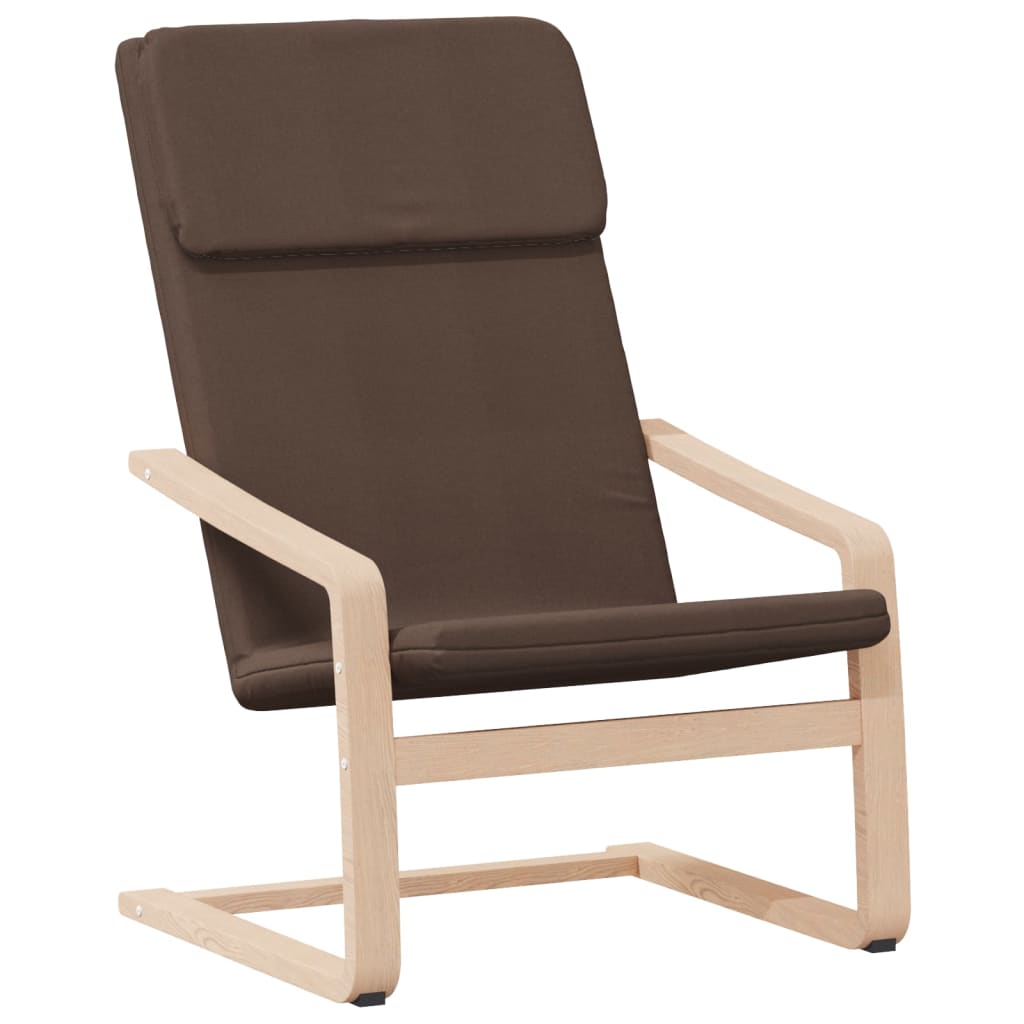 Fauteuil de relaxation avec repose-pieds en tissu couleur crème