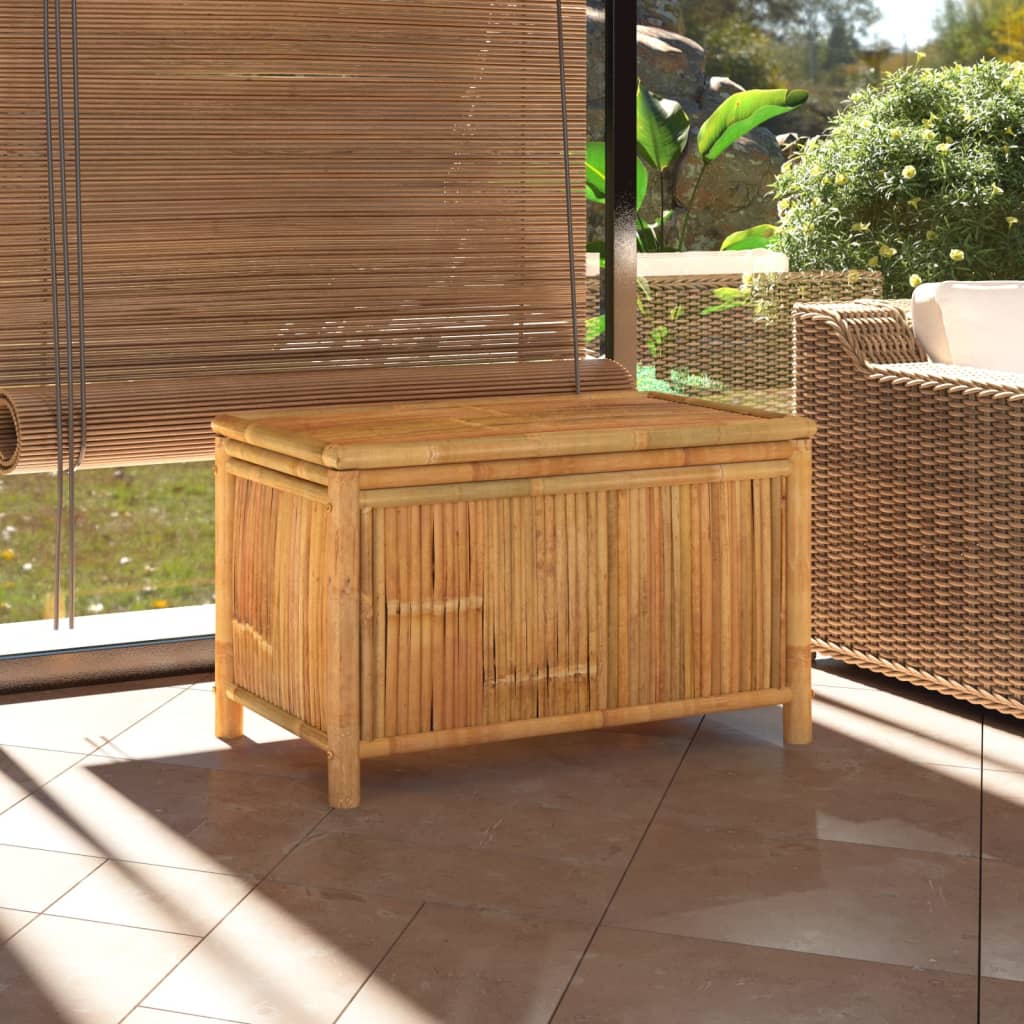 Coffre de jardin 90x52x55 cm bambou