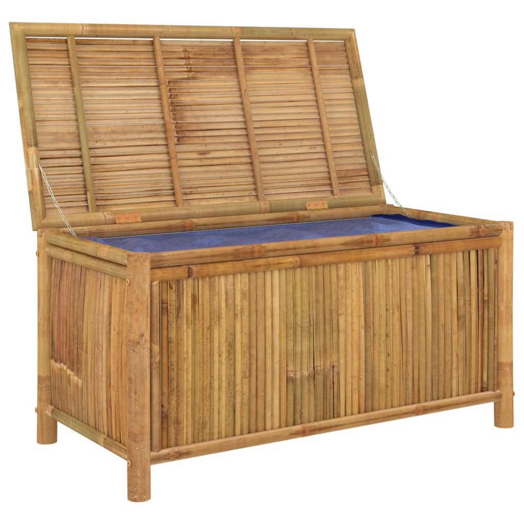 Coffre de jardin 90x52x55 cm bambou