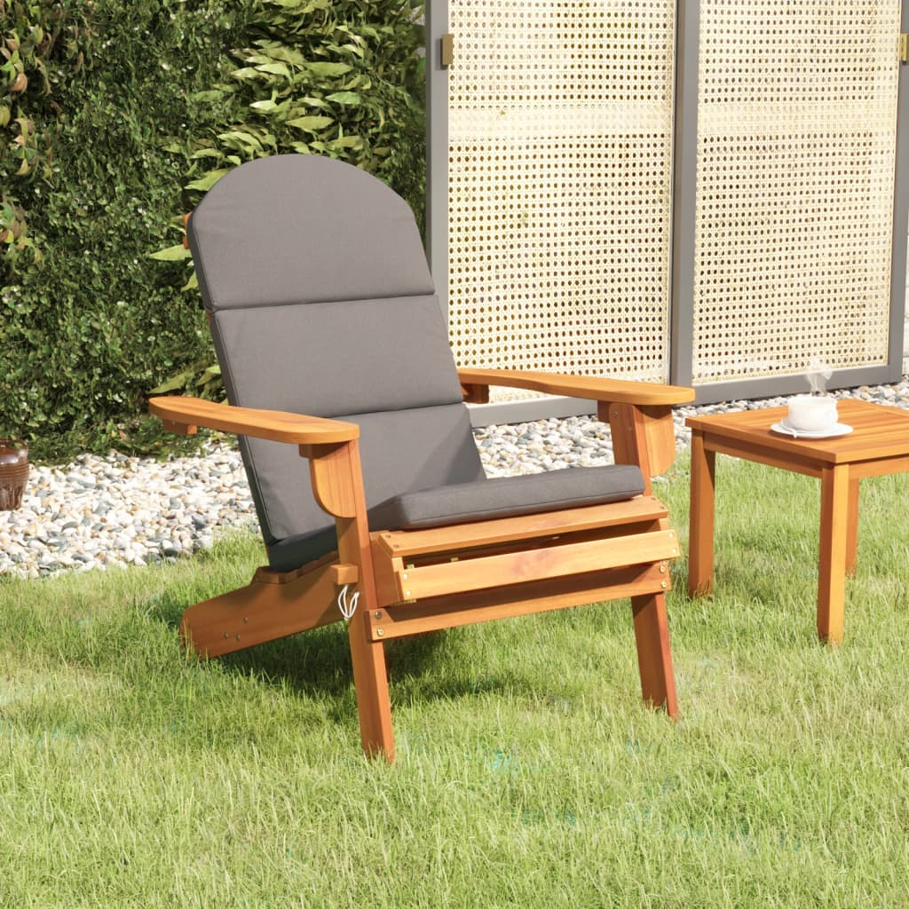 Chaises de jardin Adirondack 2 pcs avec repose-pieds en bois d'acacia