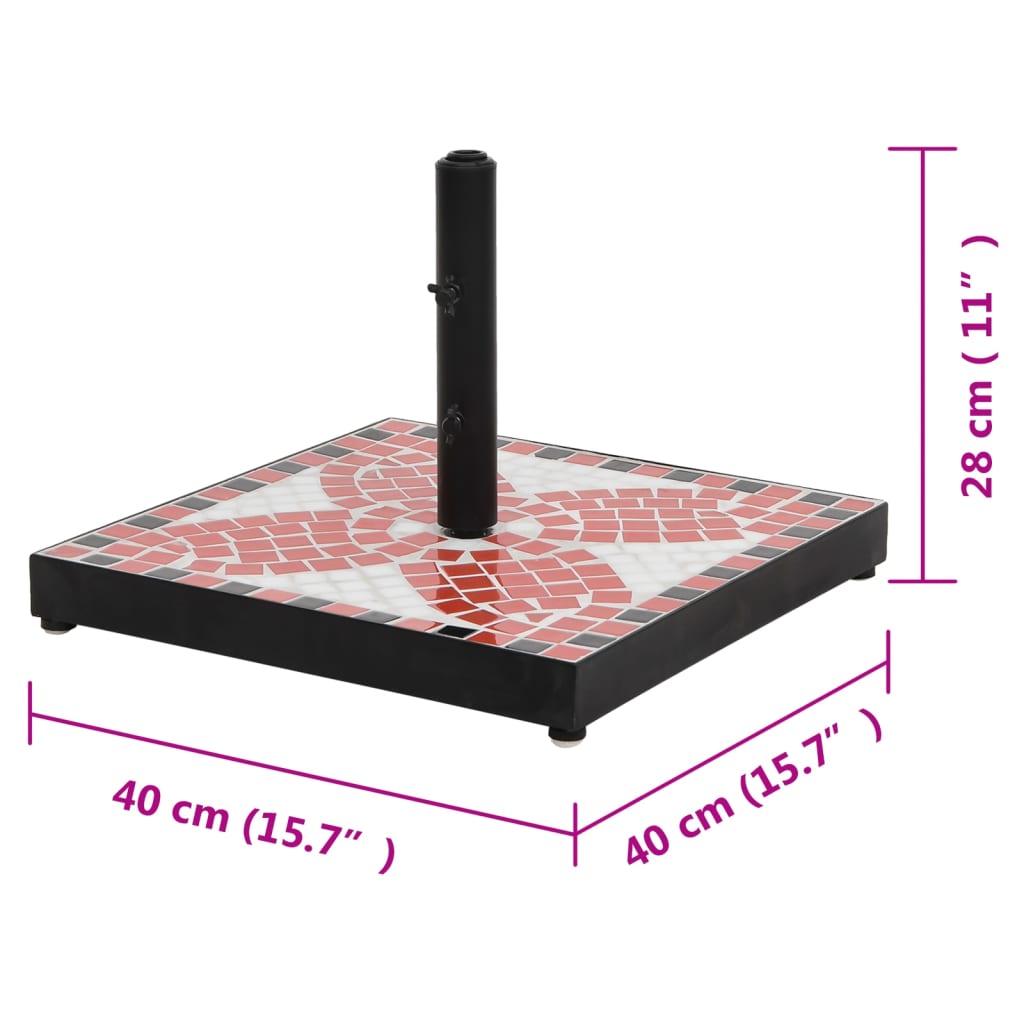 Parasolvoet vierkant 12 kg