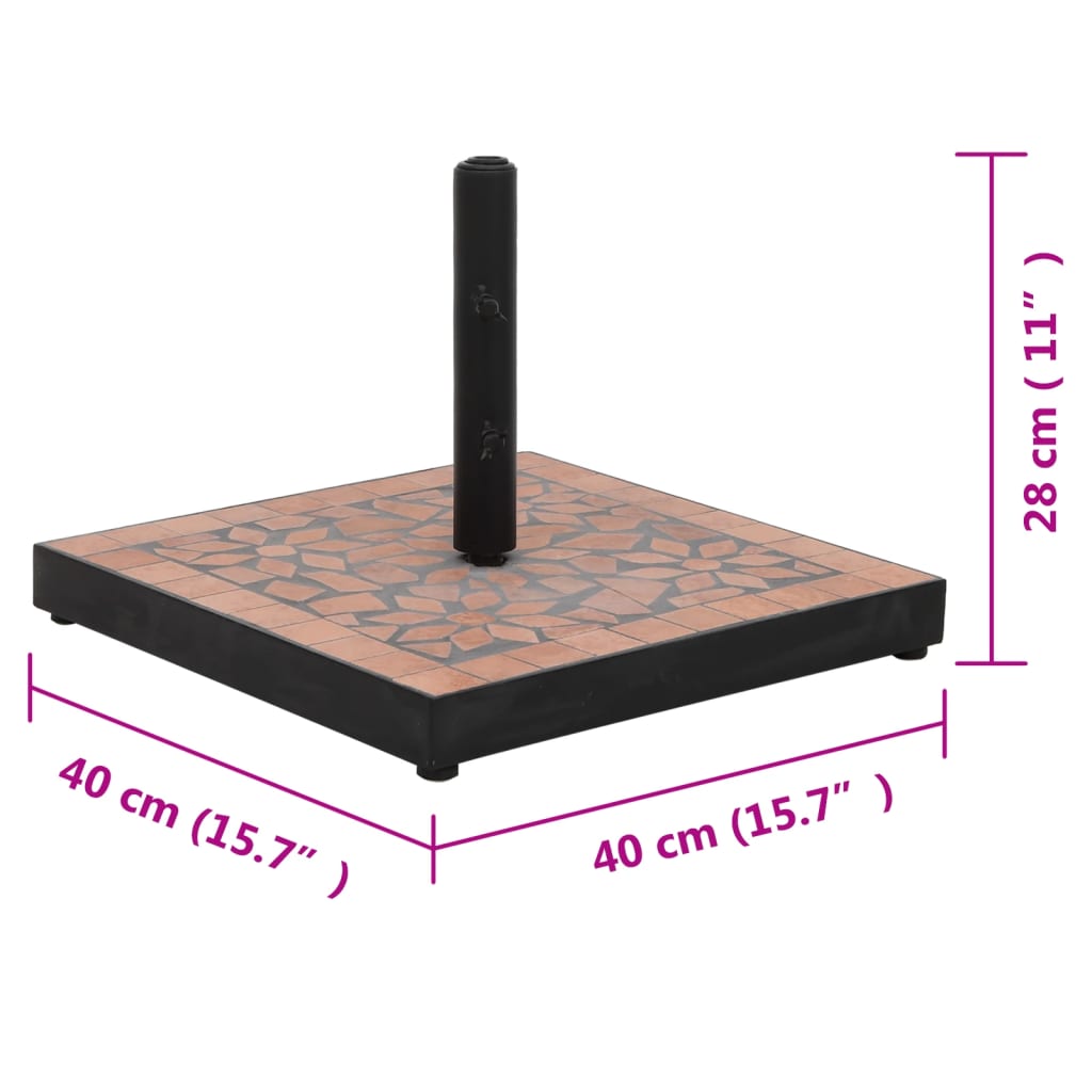 Parasolvoet vierkant 12 kg