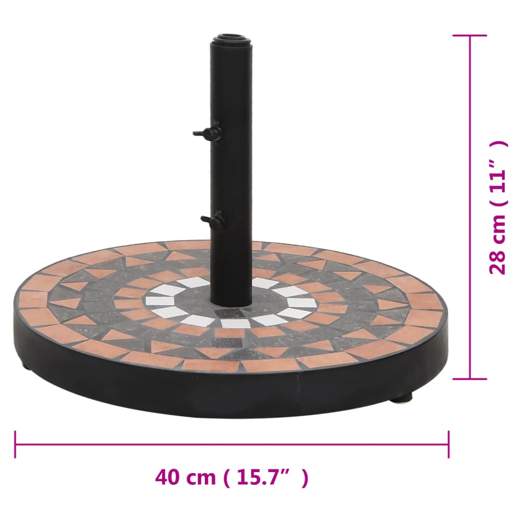 Parasolvoet vierkant 12 kg