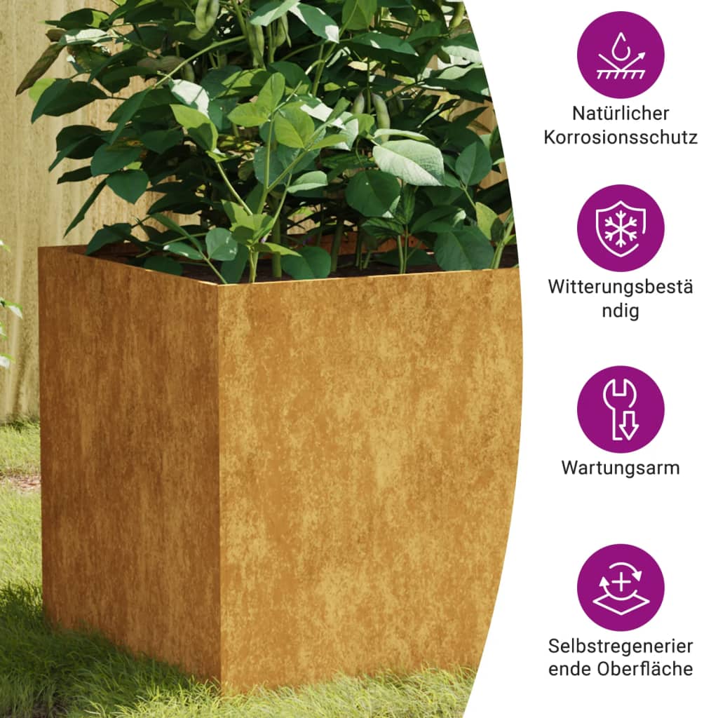 Plantenbak verhoogd 200x80x80 cm cortenstaal