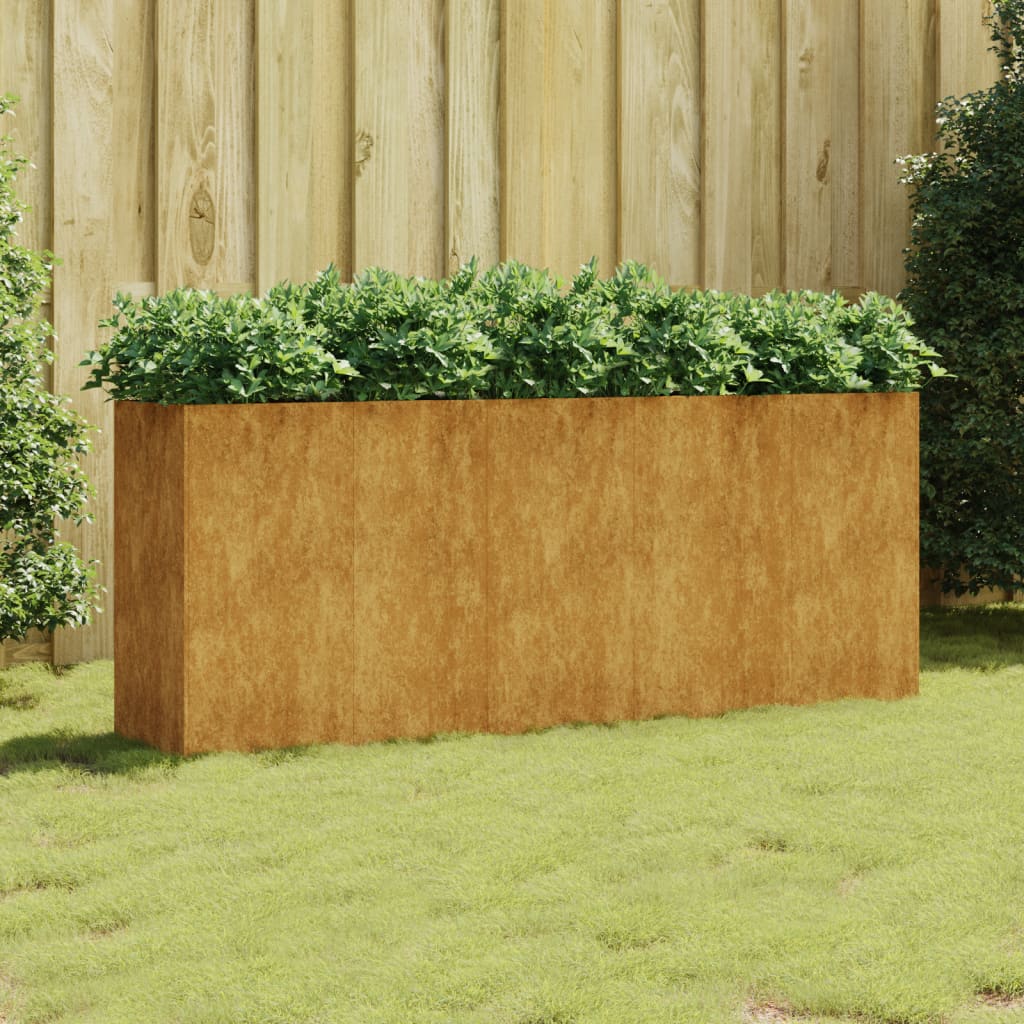 Plantenbak verhoogd 280x40x80 cm cortenstaal