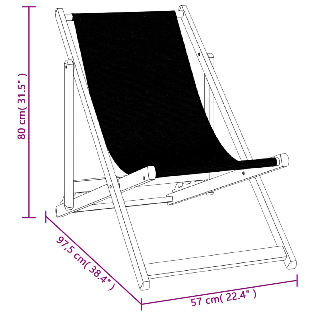 Strandstoelen inklapbaar 2 st aluminium en textileen