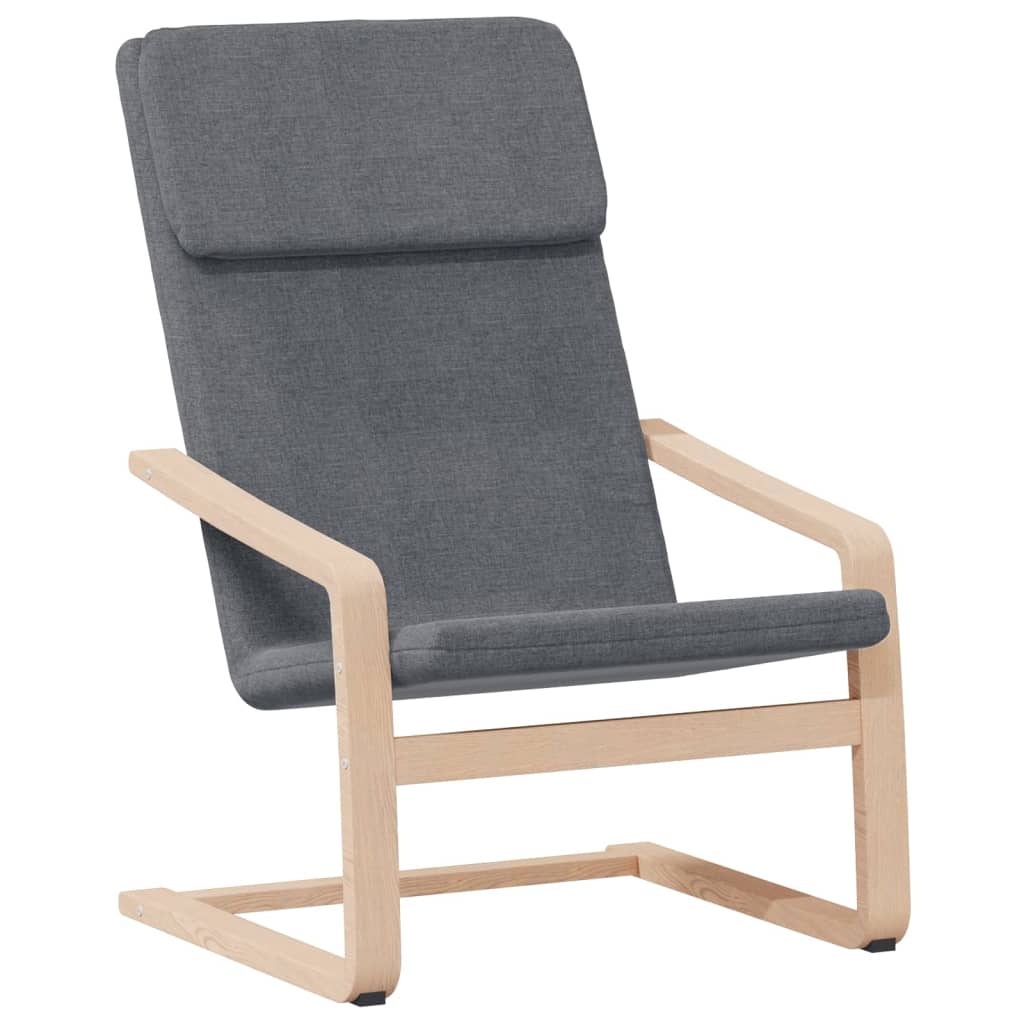 Fauteuil de relaxation avec repose-pieds en tissu couleur crème