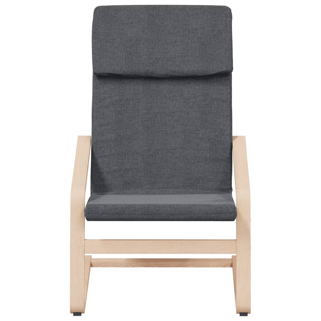 Fauteuil de relaxation avec repose-pieds en tissu couleur crème