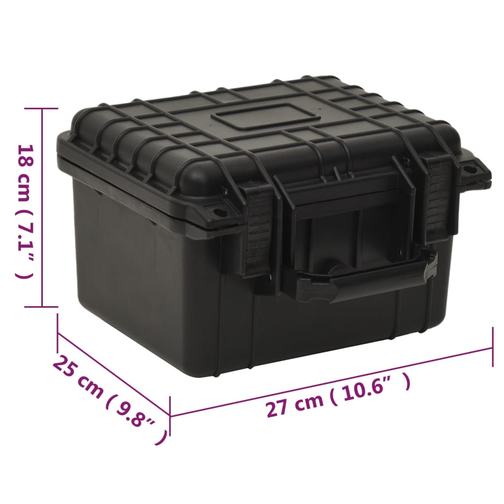 Flight-case portable 55x43x21 cm PP noir