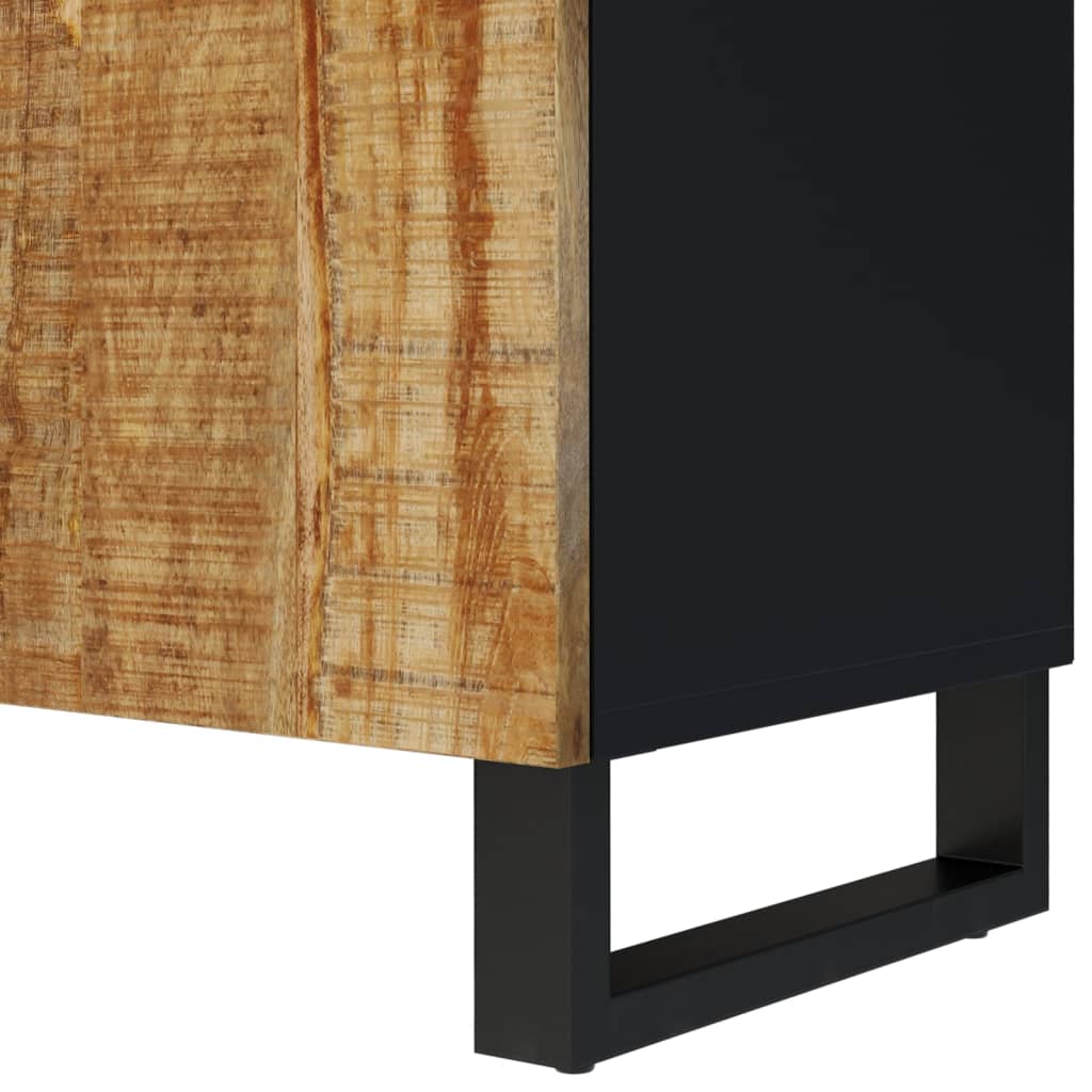 Meuble TV 105x33,5x46 cm en bois d'acacia massif et dérivé du bois