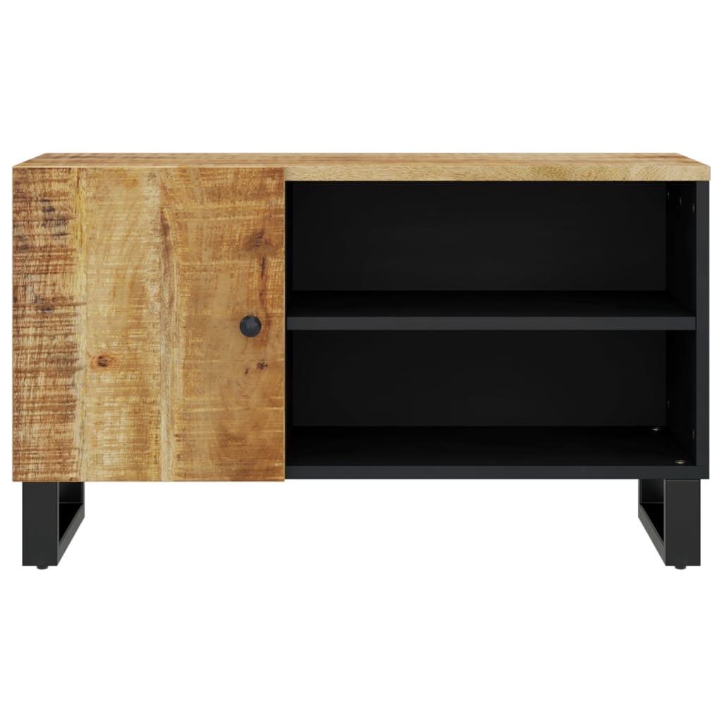 Tv-meubel 80x33x46 cm massief mangohout en bewerkt hout