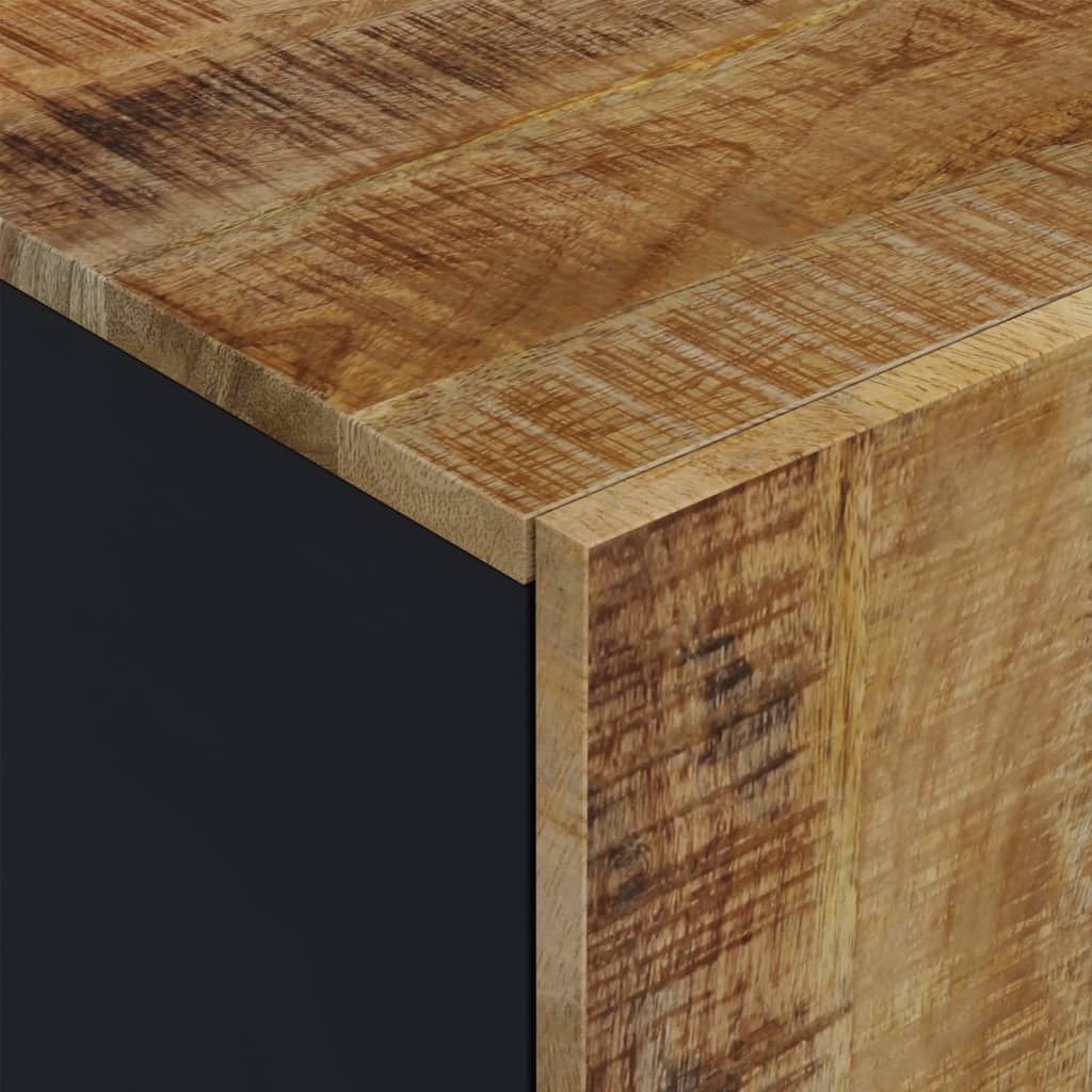 Tv-meubel 80x33x46 cm massief mangohout en bewerkt hout