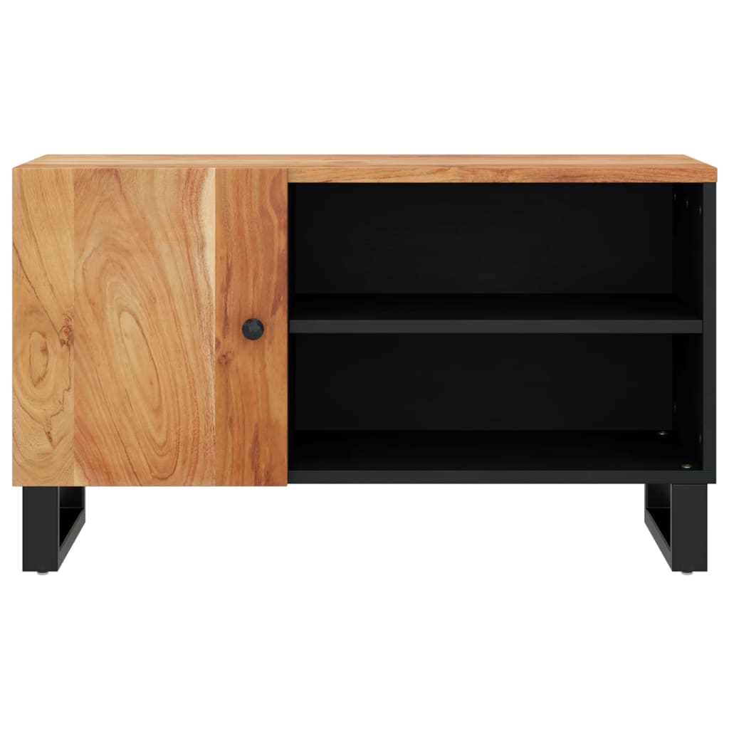 Tv-meubel 80x33x46 cm massief mangohout en bewerkt hout