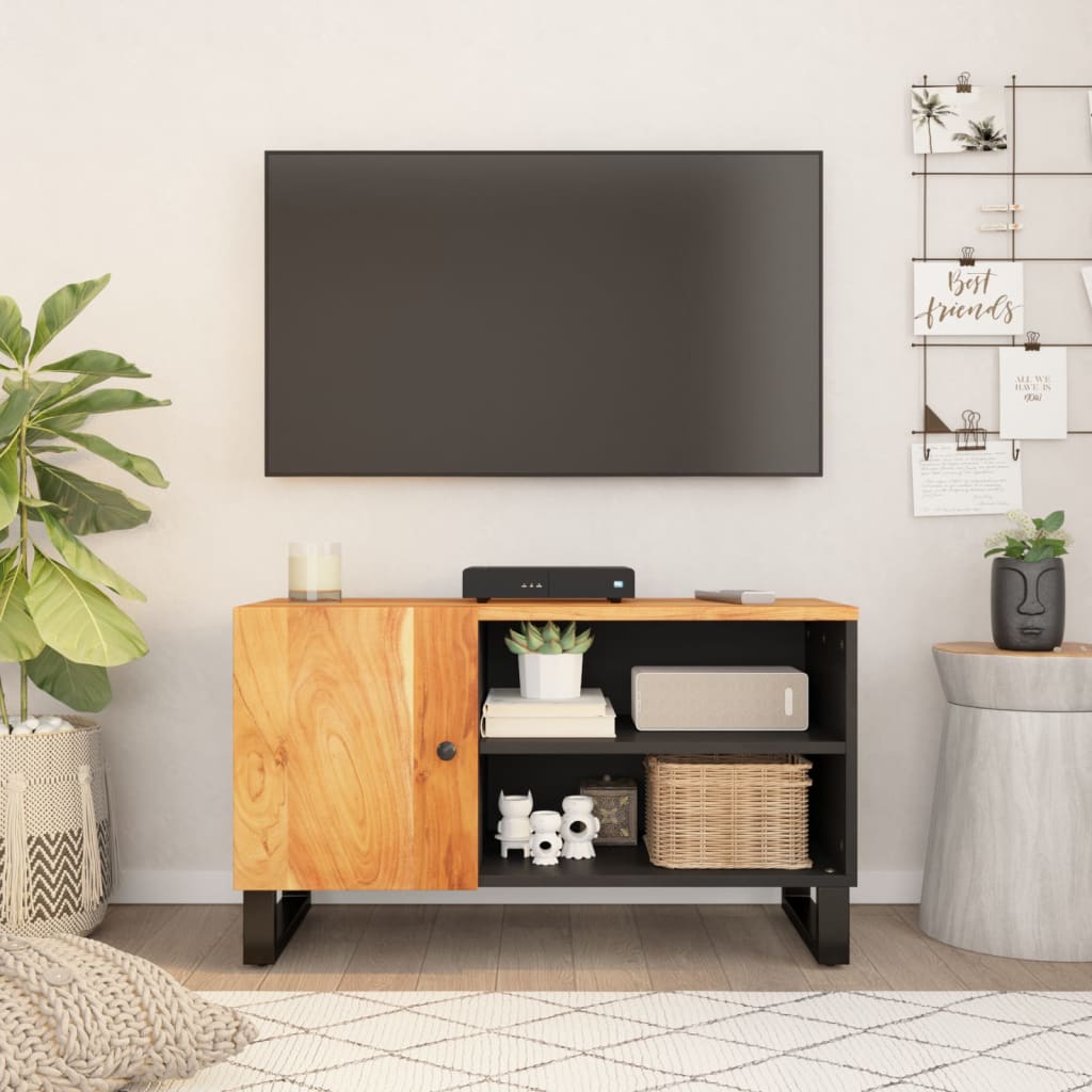 Tv-meubel 80x33x46 cm massief hout gerecycled en bewerkt hout