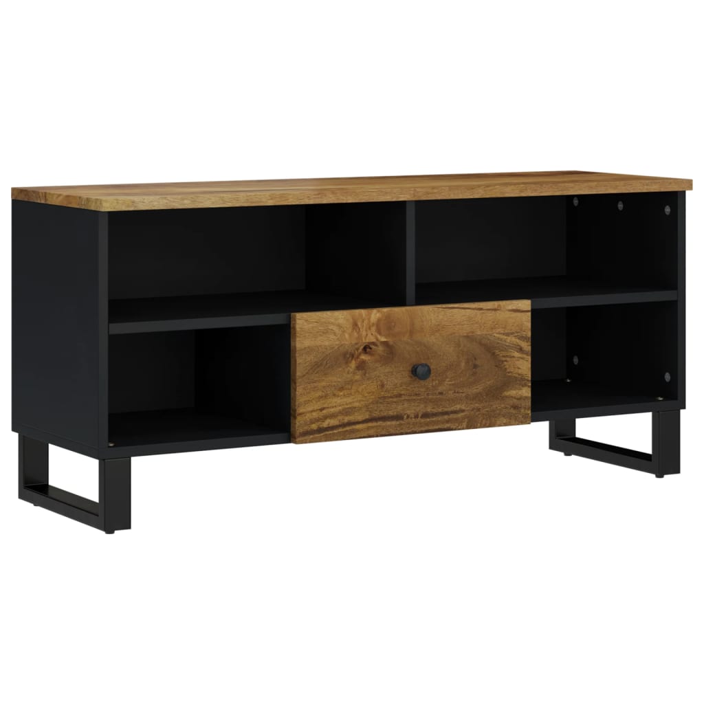 Tv-meubel 100x33x46 cm massief acaciahout en bewerkt hout