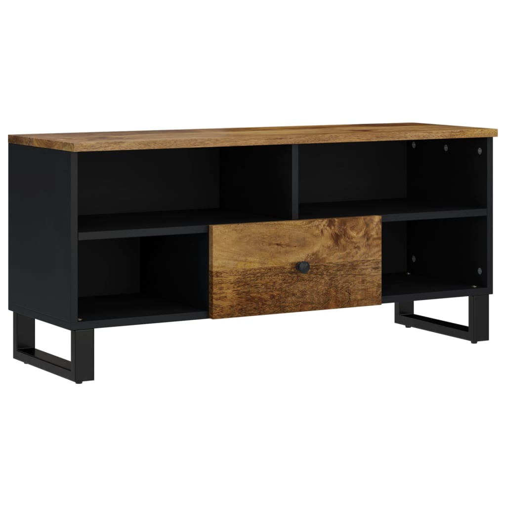 Tv-meubel 100x33x46 cm massief acaciahout en bewerkt hout