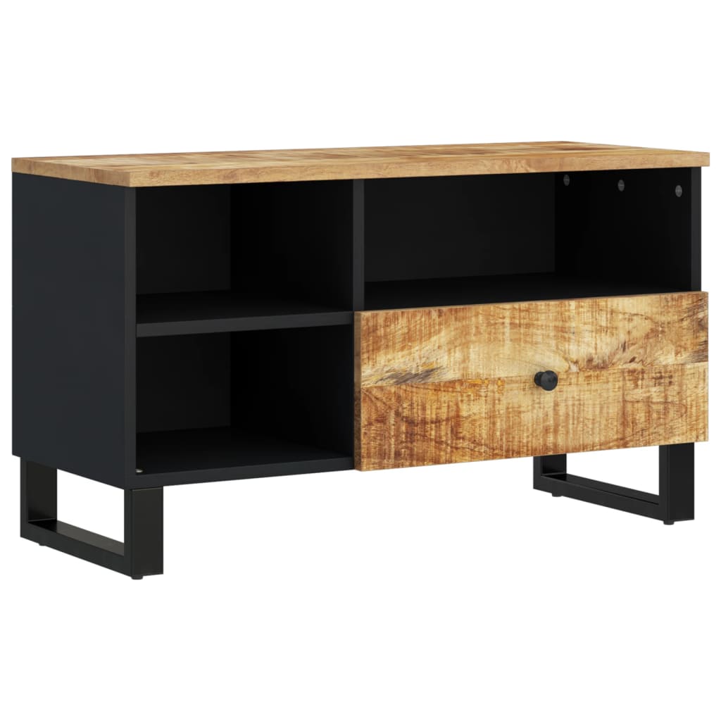 Tv-meubel 80x33x46 cm massief hergebruikt hout en bewerkt hout