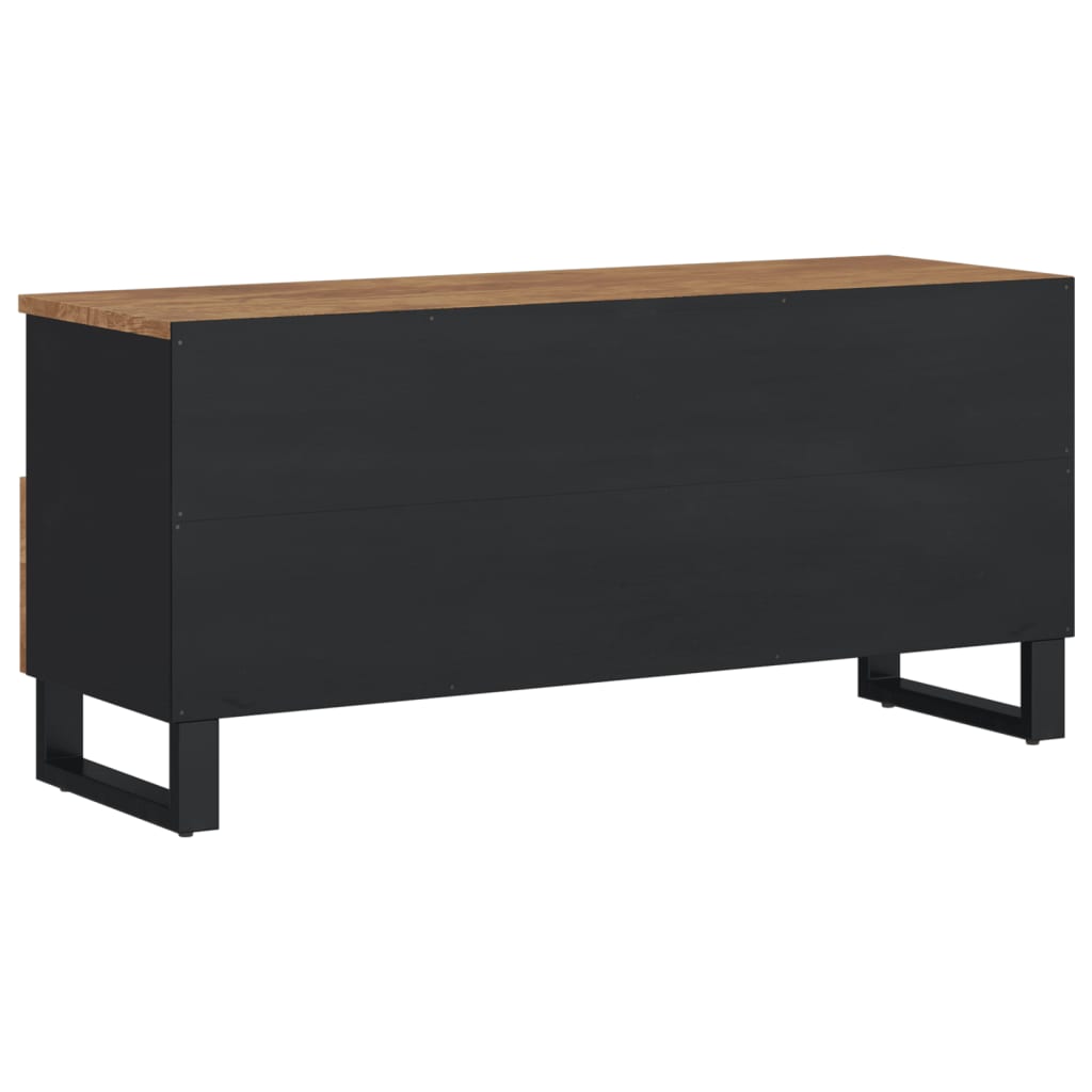 Meuble TV 100x33x46 cm en bois d'acacia massif et dérivé du bois