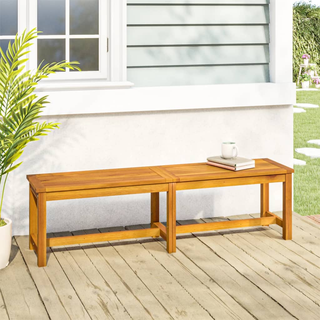 Banc de jardin 180x35x45 cm bois d'acacia massif