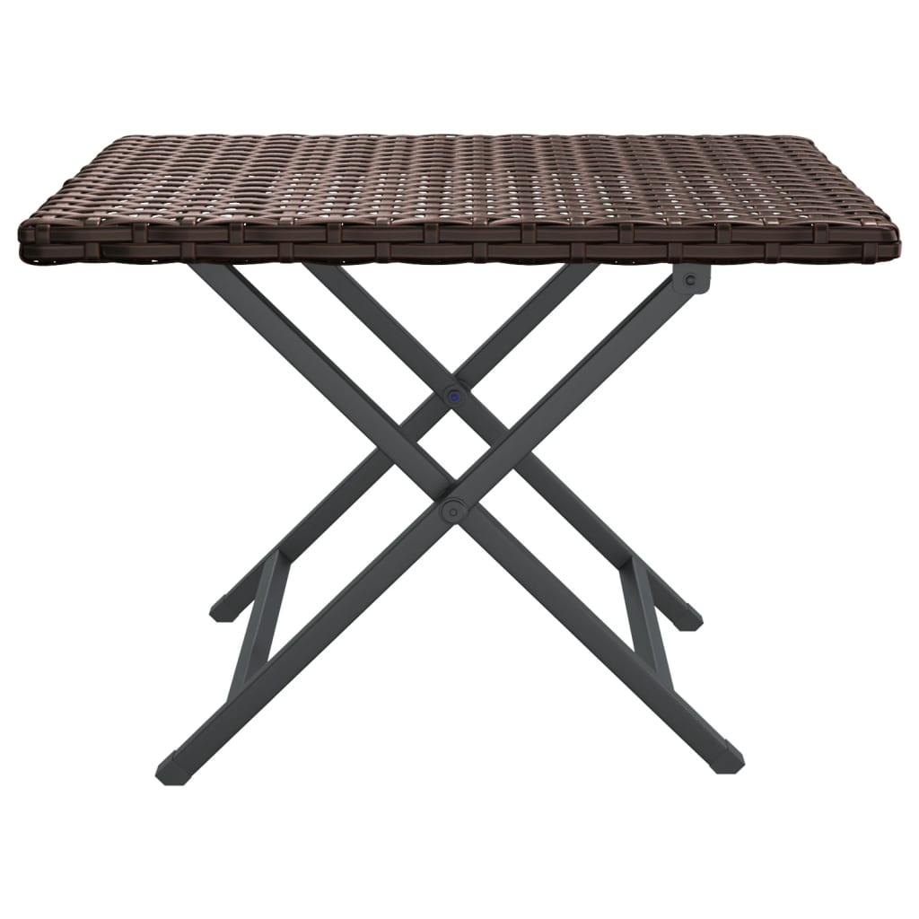 Table pliante 45x35x32 cm poly rotin