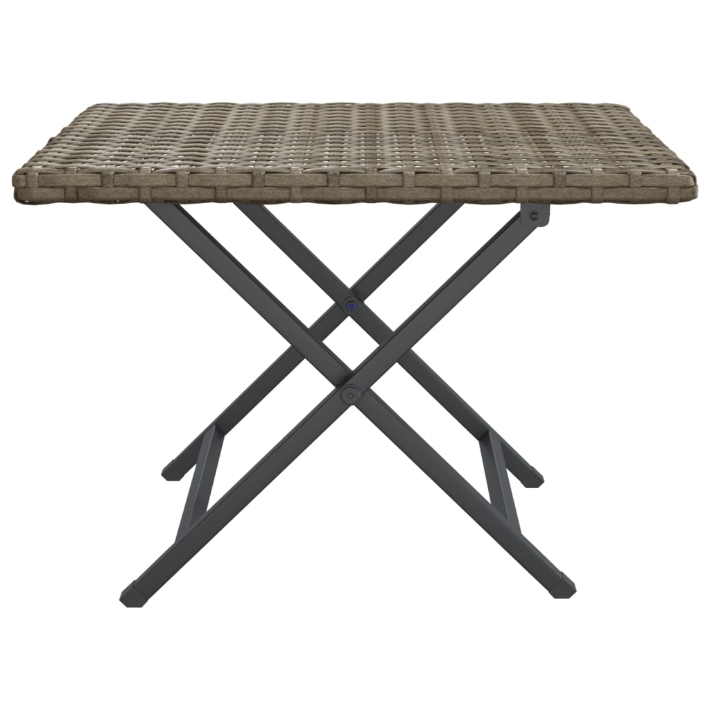 Table pliante 45x35x32 cm poly rotin