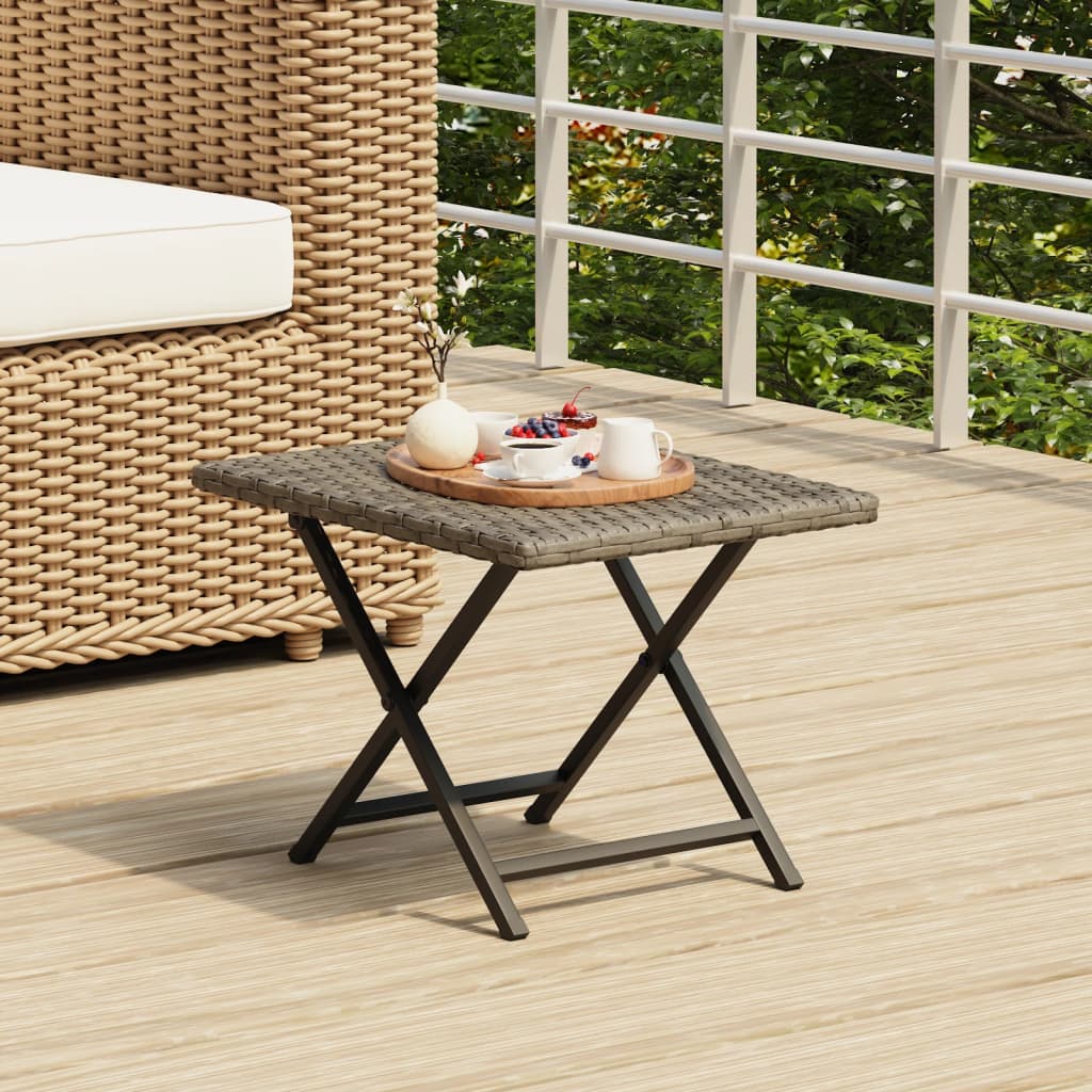 Tafel inklapbaar 45x35x32 cm poly rattan