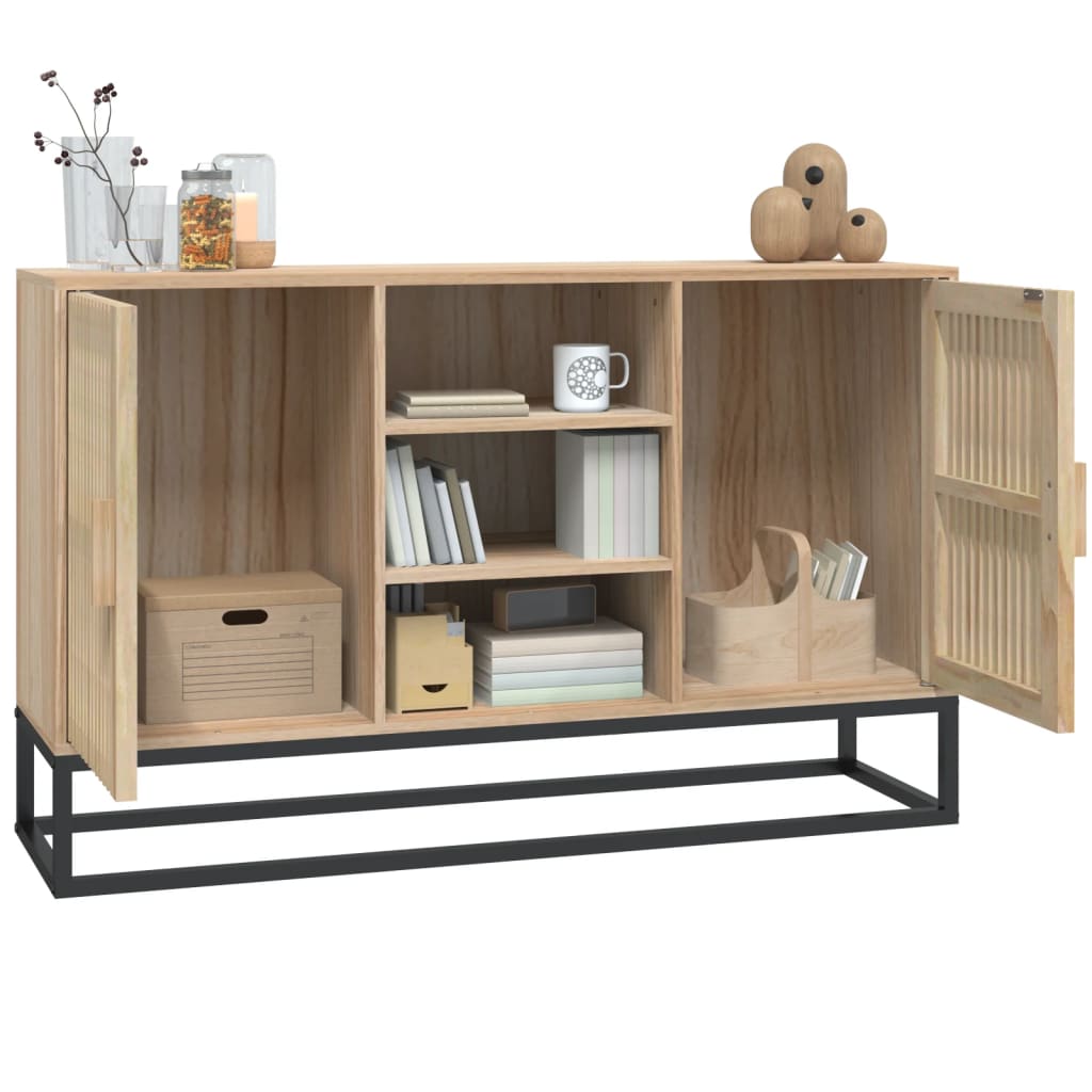 Buffet 105x30x65 cm en bois travaillé