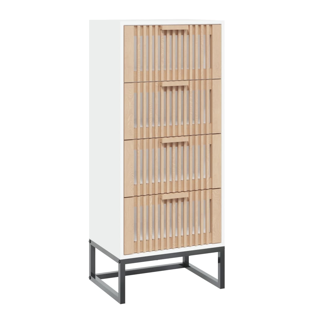 Armoire haute 40x30x95 cm en bois travaillé