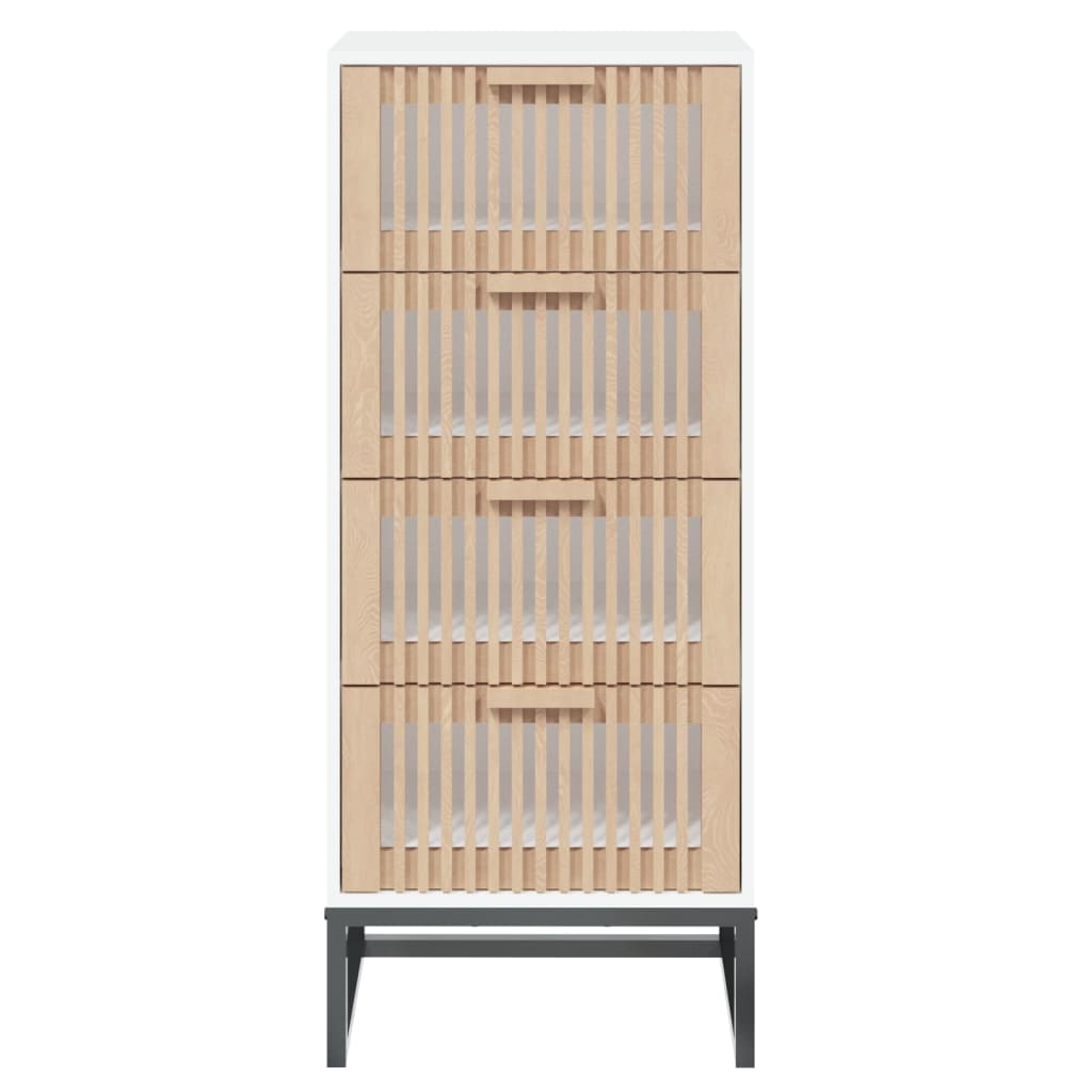 Armoire haute 40x30x95 cm en bois travaillé