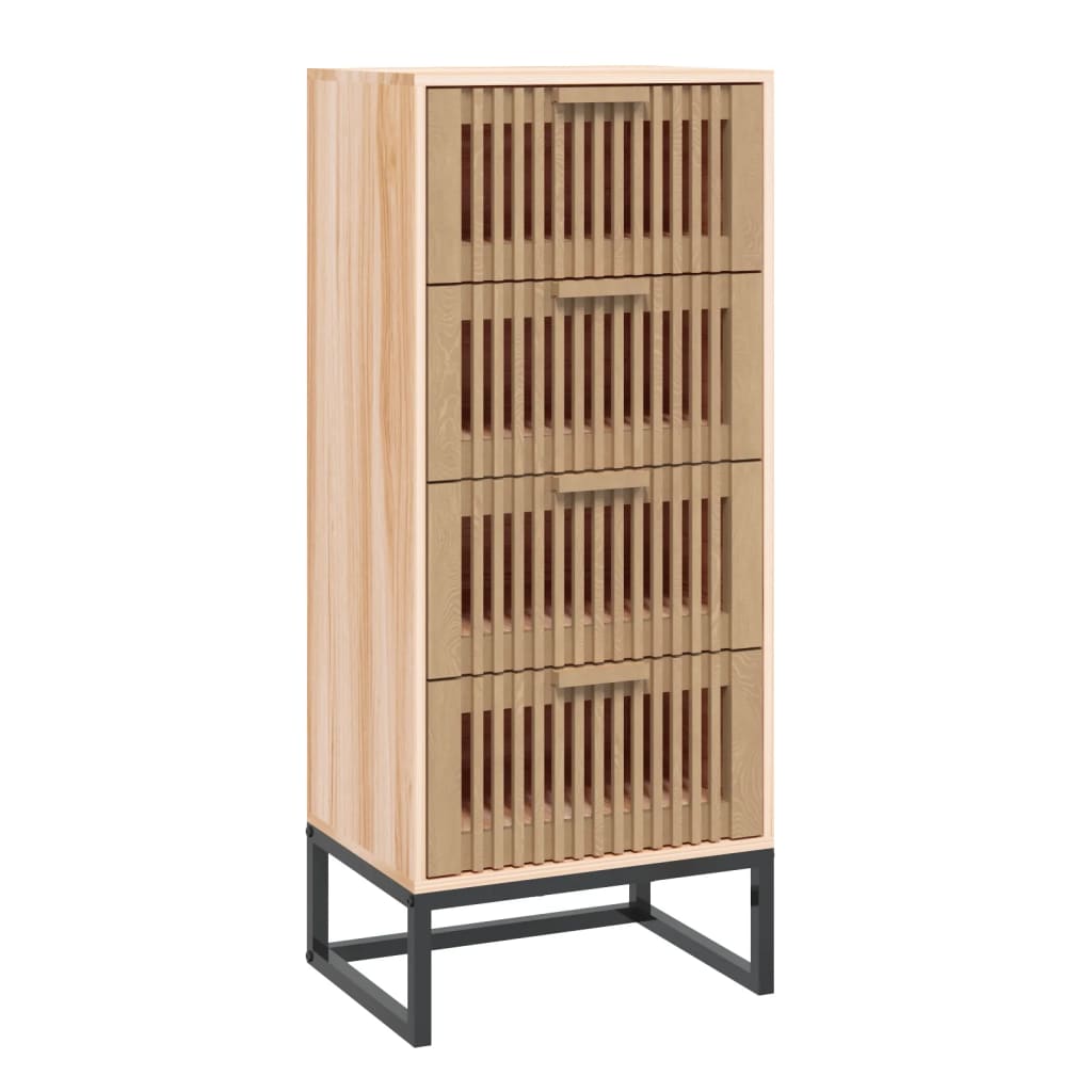 Armoire haute 40x30x95 cm en bois travaillé