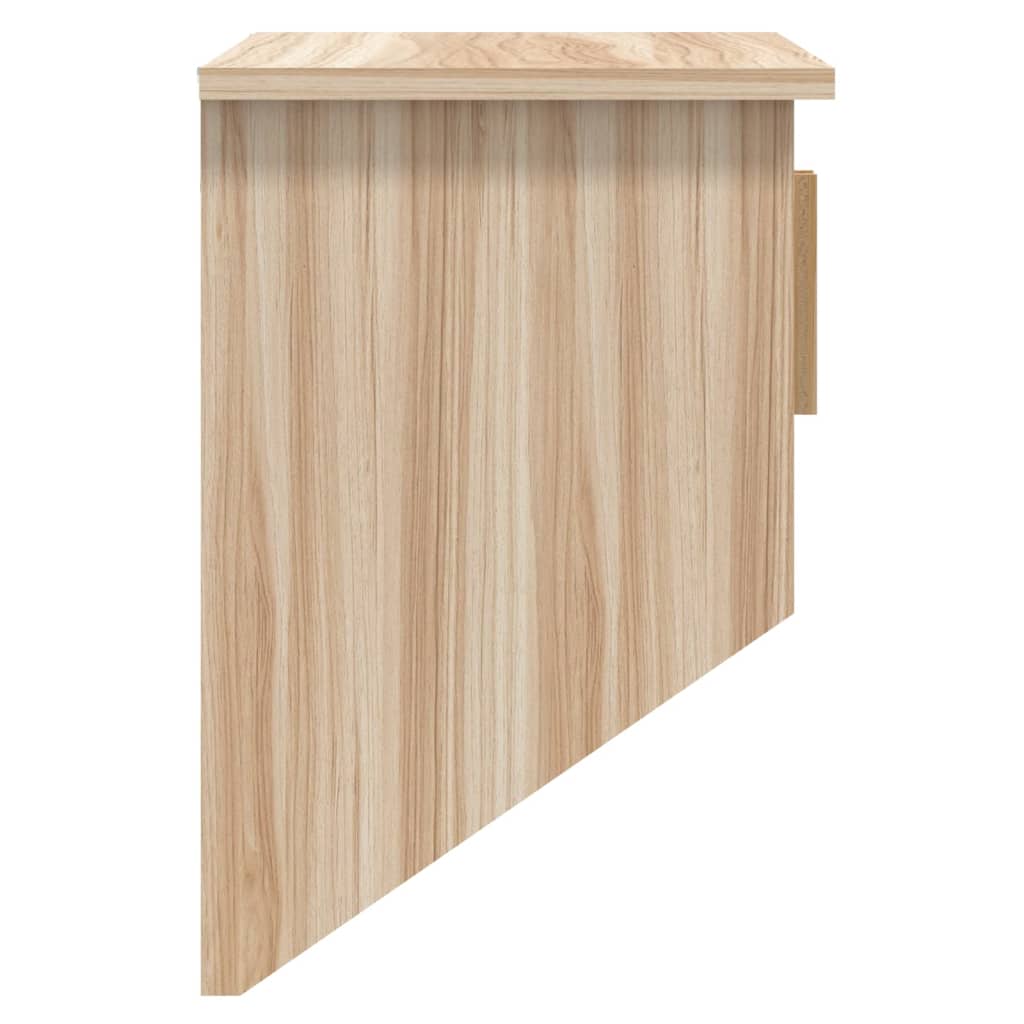 Wandkast met haken 80x24x35,5 cm bewerkt hout