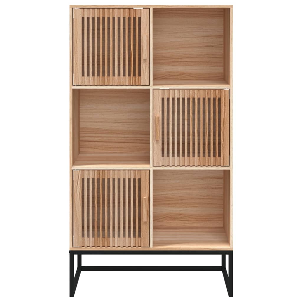 Armoire haute 70x35x125 cm en bois travaillé