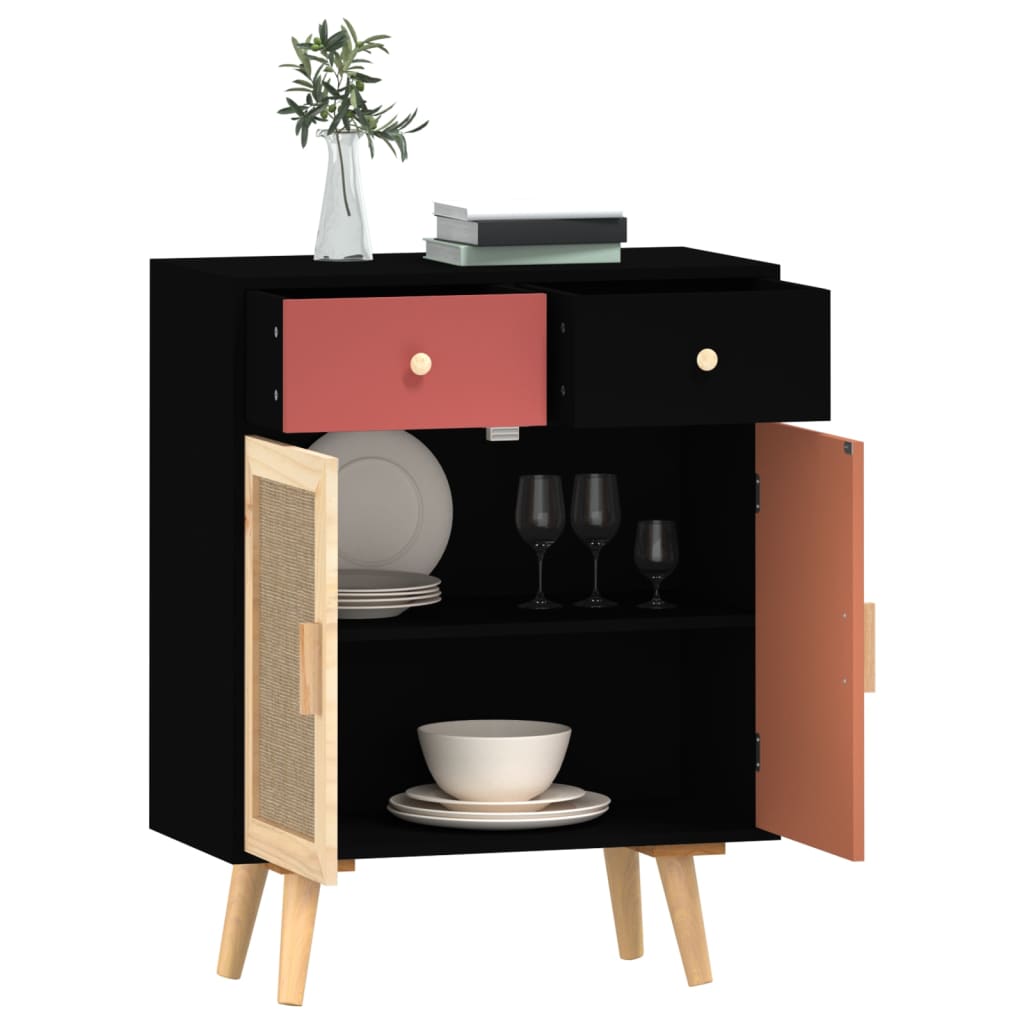 Buffet avec tiroirs 60x30x75,5 cm en bois travaillé