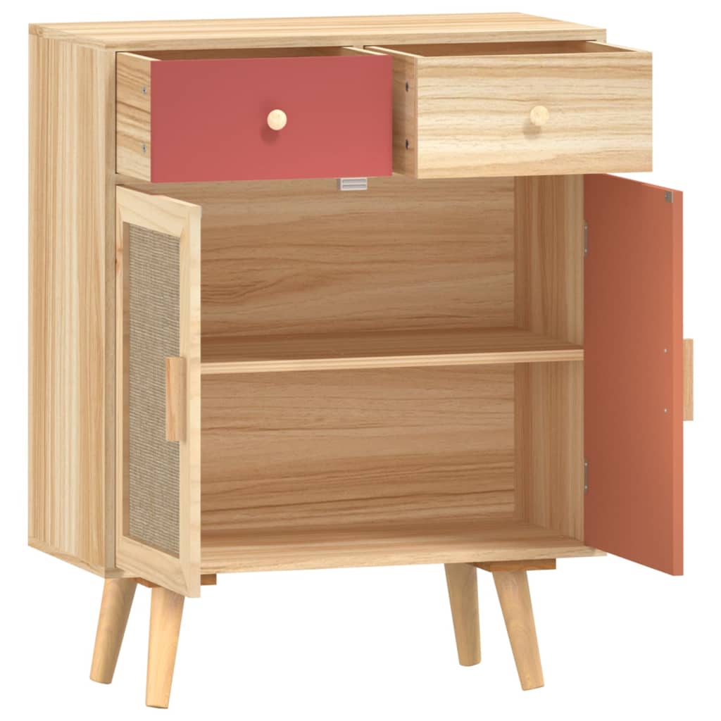 Buffet avec tiroirs 60x30x75,5 cm en bois travaillé