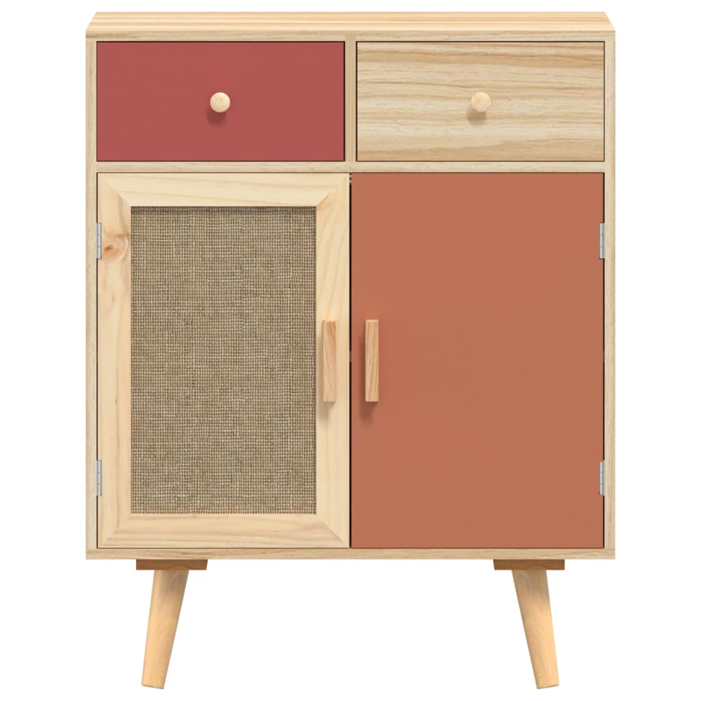 Buffet avec tiroirs 60x30x75,5 cm en bois travaillé