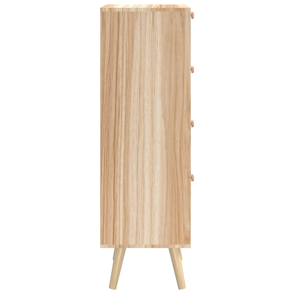 Hoge kast met lades 40x30x95 cm bewerkt hout