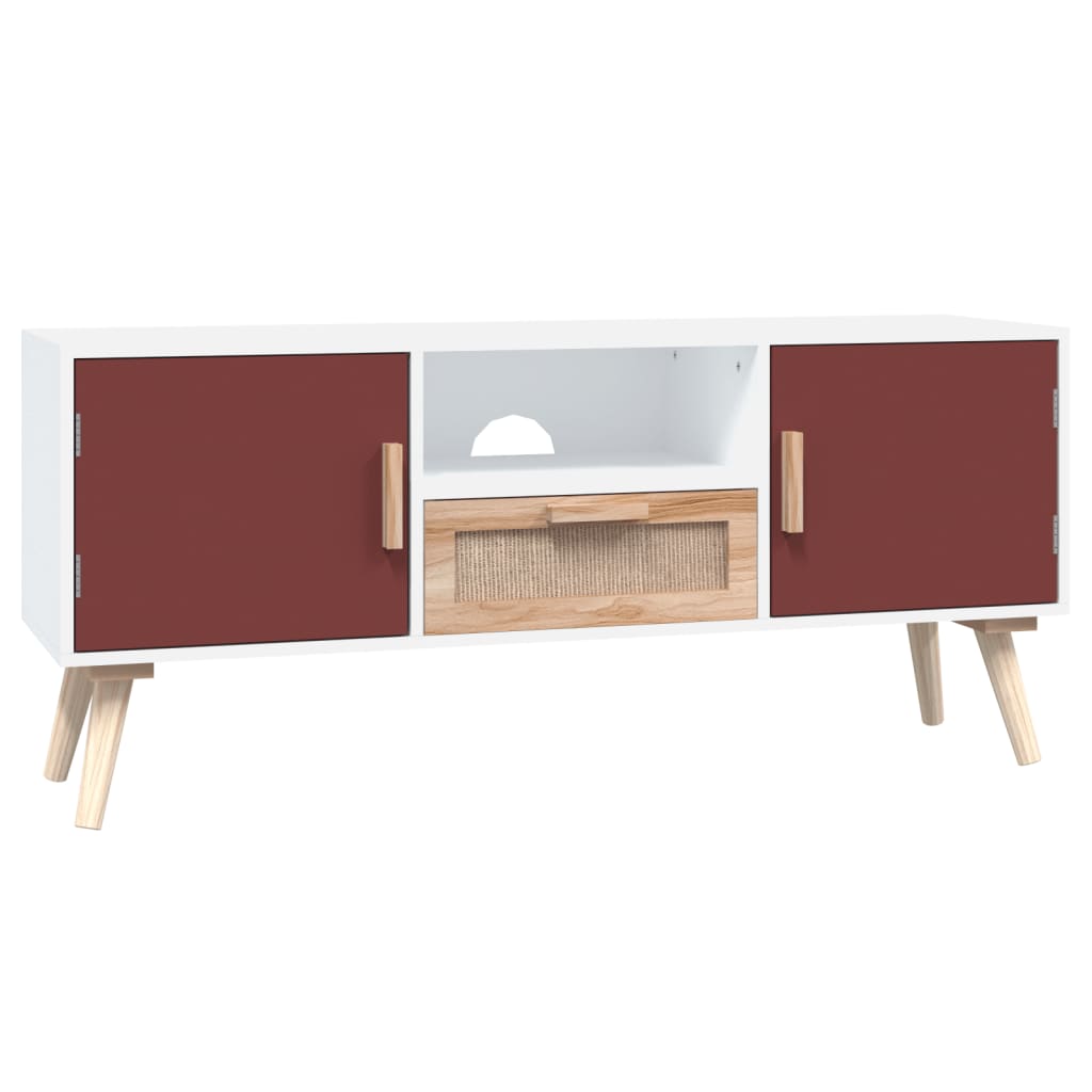 Tv-meubel met deuren 105x30x45 cm bewerkt hout