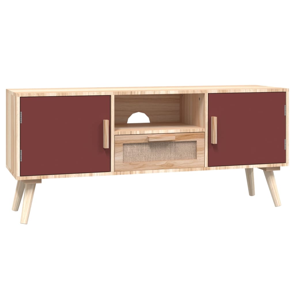 Tv-meubel met deuren 105x30x45 cm bewerkt hout