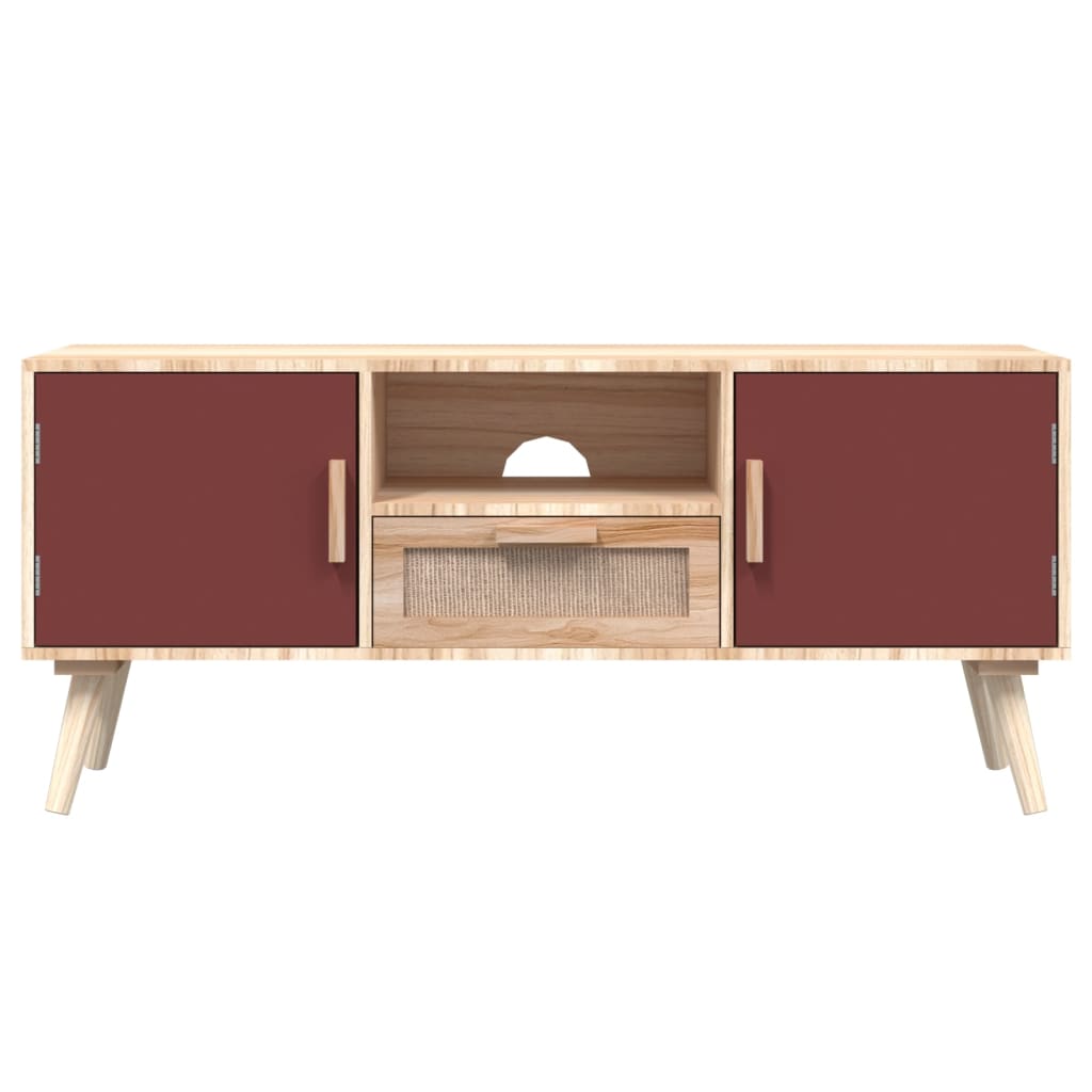 Tv-meubel met deuren 105x30x45 cm bewerkt hout