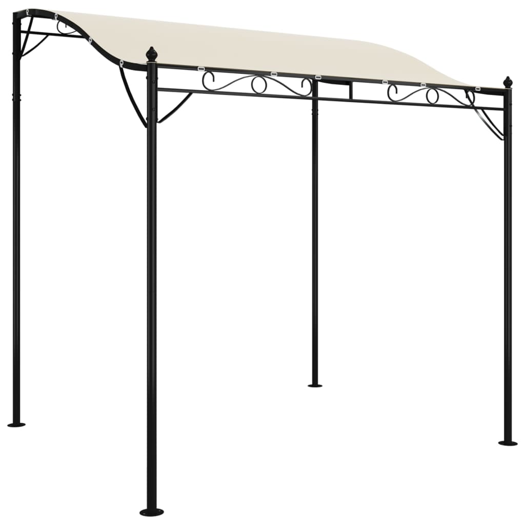 Luifel 2x2,3 m 180 g/m² stof en staal antracietkleurig