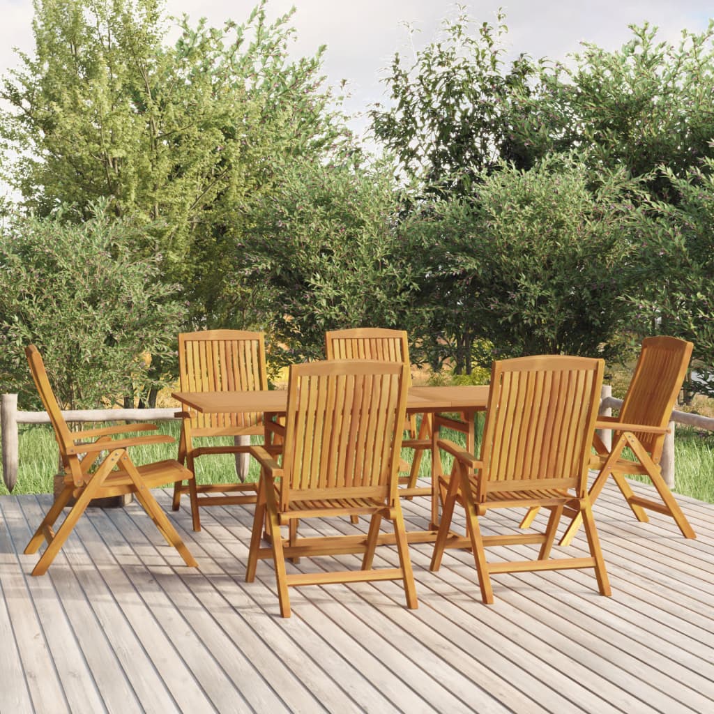 Ensemble de jardin 9 pièces en bois de teck massif