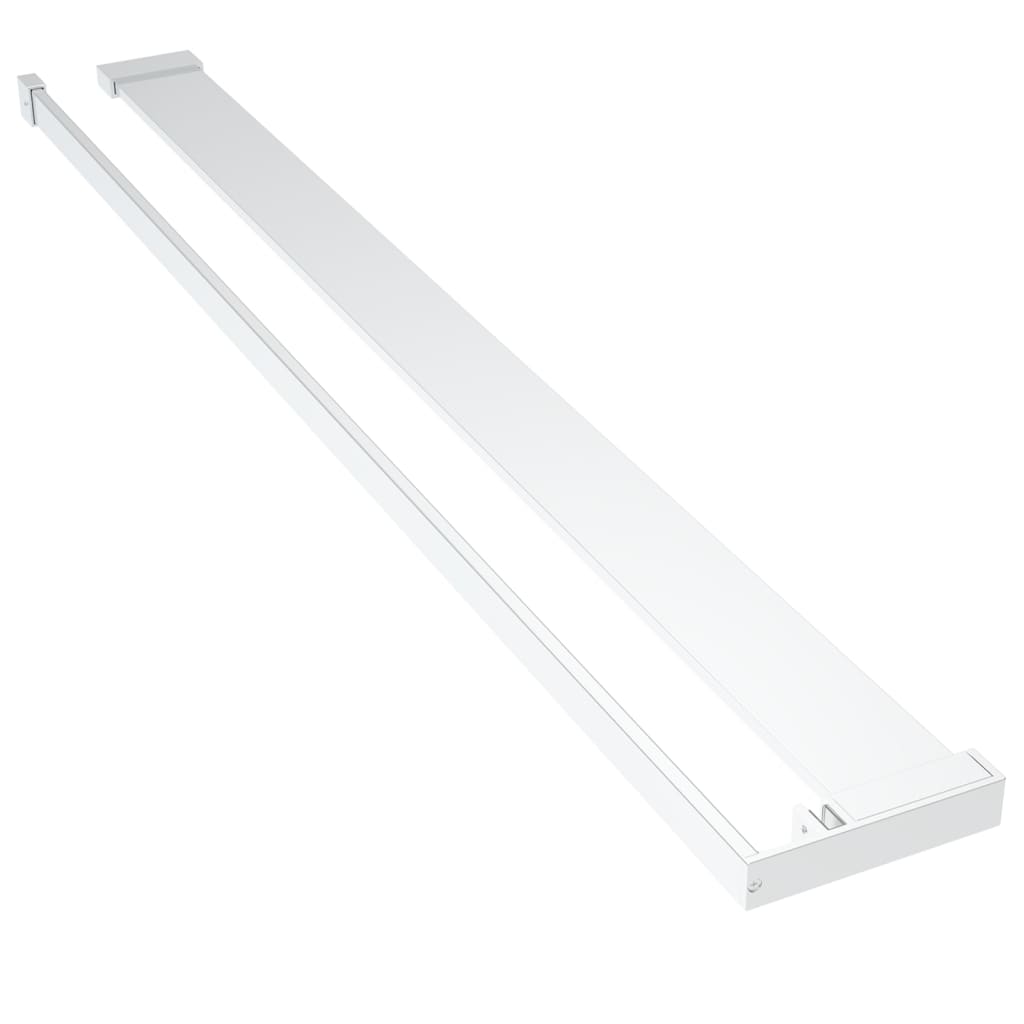 Wandschap voor inloopdouchewand 115 cm aluminium