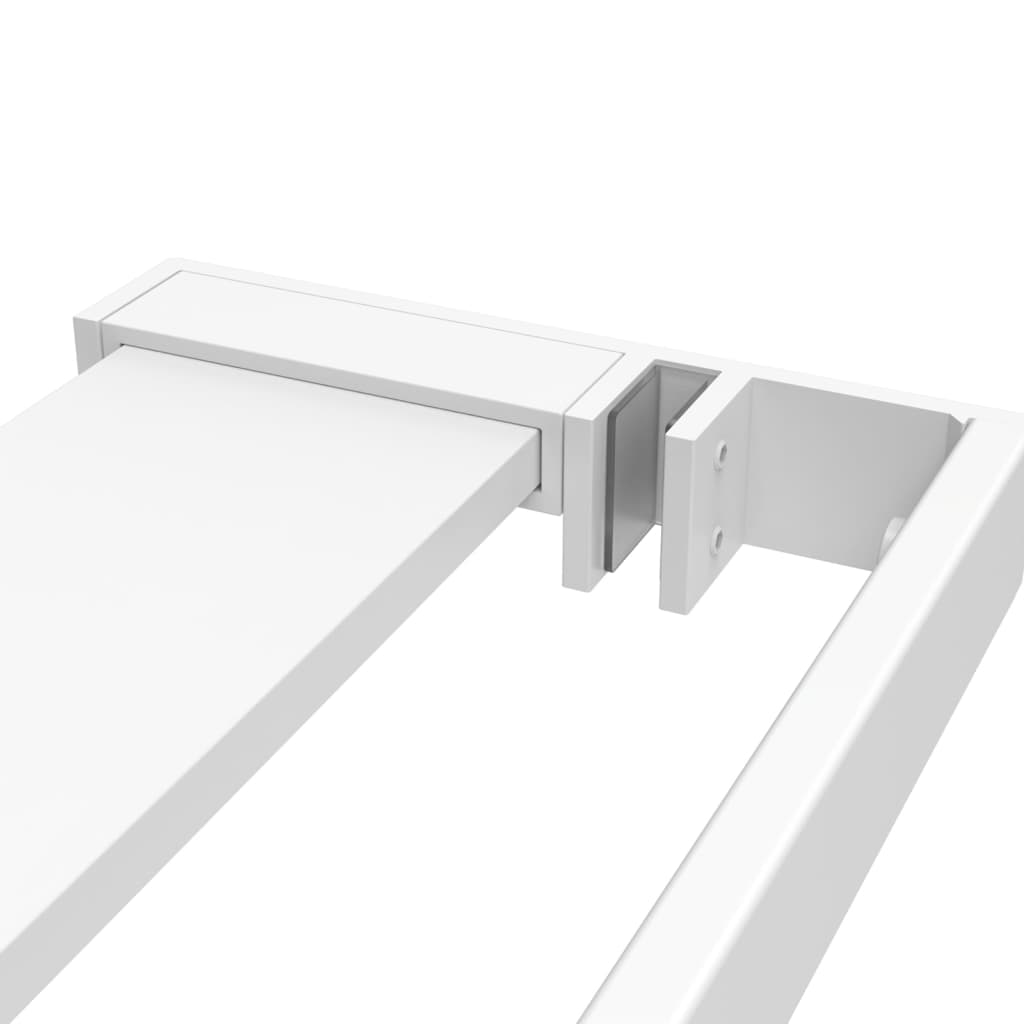 Wandschap voor inloopdouchewand 115 cm aluminium