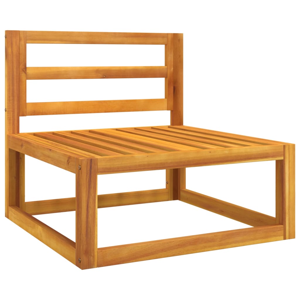 Repose-pieds avec coussin en bois d'acacia massif