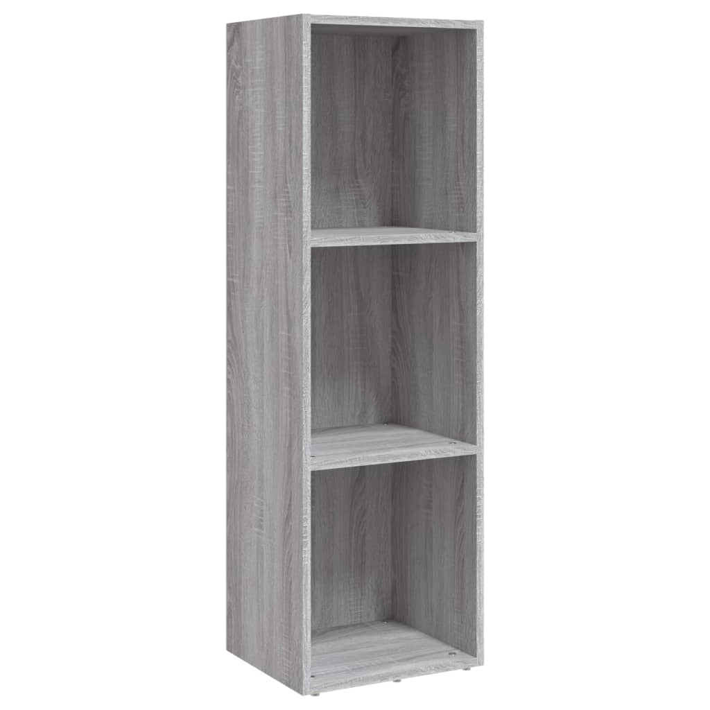 Bibliothèque/meuble TV 36x30x114 cm bois gris chêne sonoma