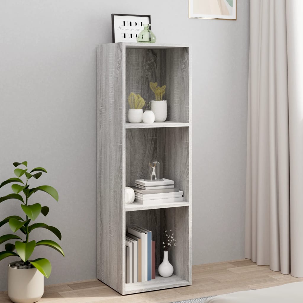 Bibliothèque/meuble TV 36x30x114 cm bois gris chêne sonoma