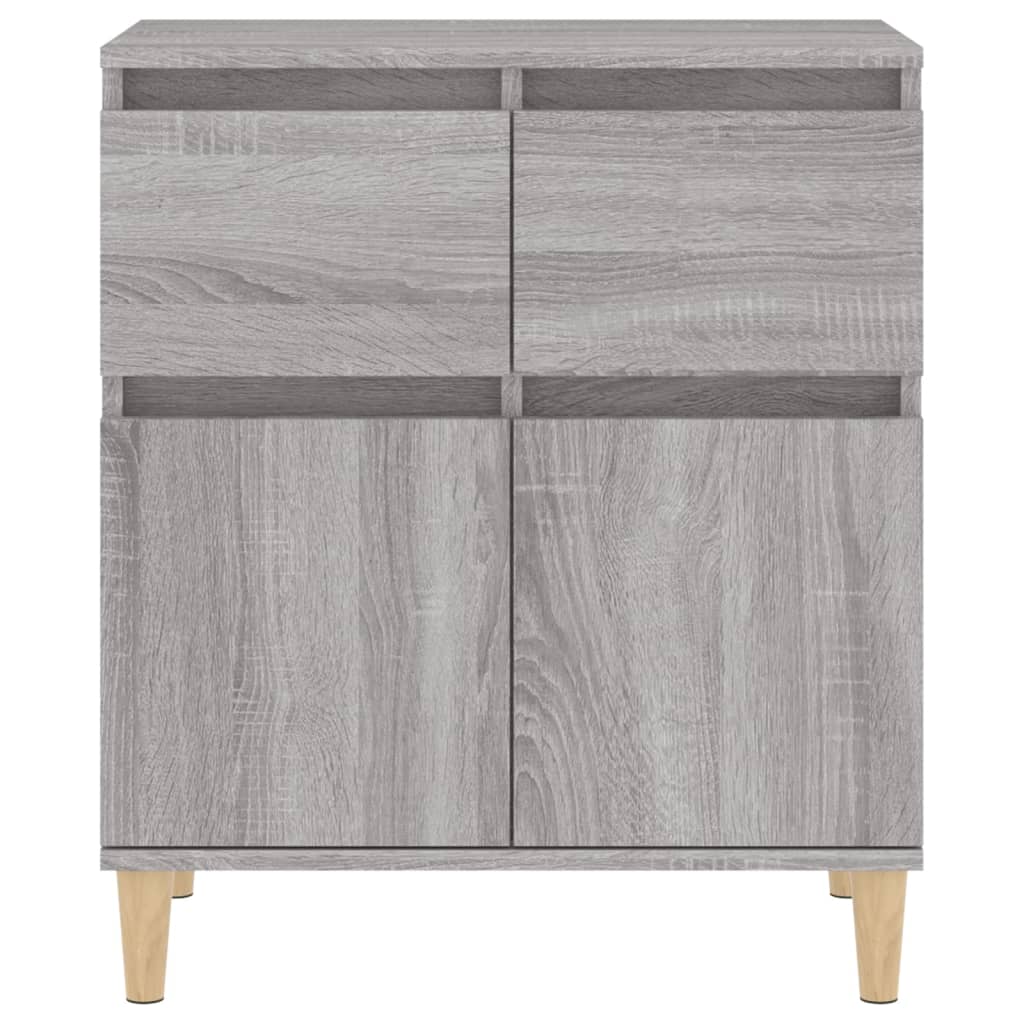 Dressoir 60x35x70 cm bewerkt hout eikenkleurig