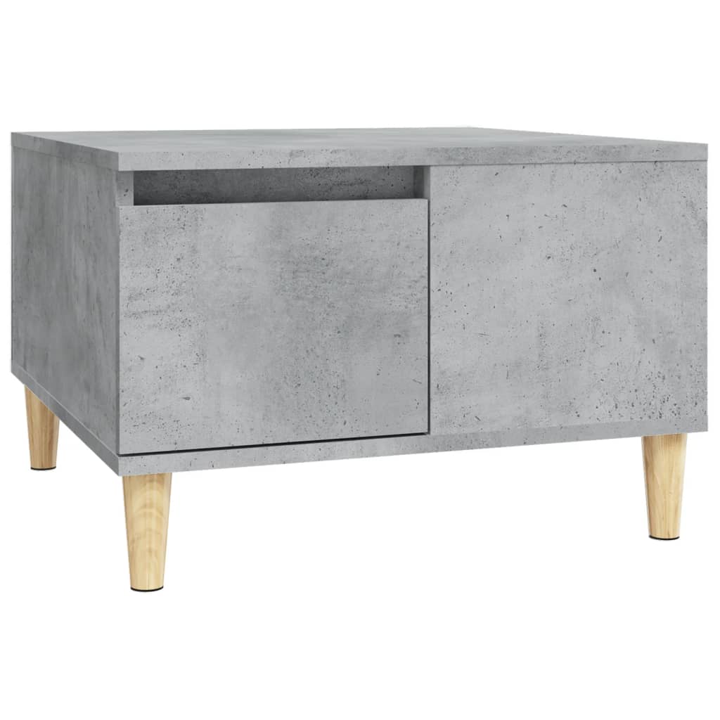 Table basse 55x55x36,5 cm en dérivé du bois, coloris chêne