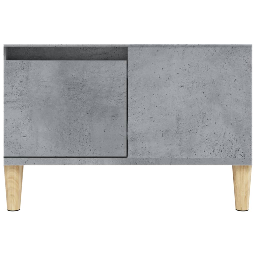 Table basse 55x55x36,5 cm en dérivé du bois, coloris chêne